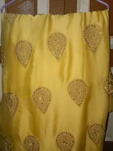 Elegant Yellow Saree + blouse