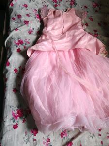 Pink Brocade &amp; Tulle Lehenga Choli