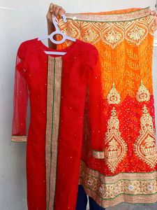 Elegant Red Ethnic Gown