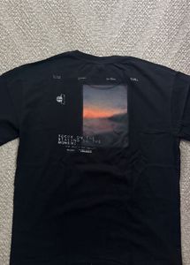 Zara Black Graphic Print T-Shirt