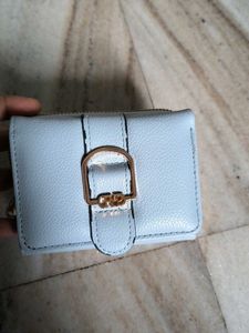 SALE🆕 Light Blue Wallet with Gold Buckle