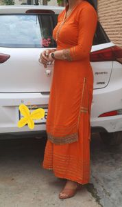Stunning Sharara Look Plazzo-kurta  Set