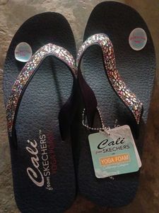 Sparkling Embellished Flip-Flops