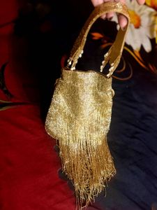Gold  potli bag
