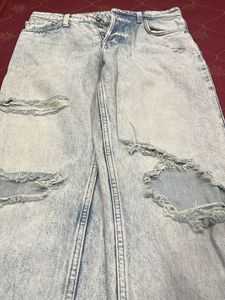 Denim blue Ribbed jeans