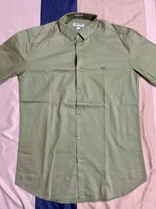 Men's Sea Green Long Sleeve Button-Up Shirt