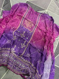 Vibrant Purple &amp; Pink kaftan Kurta Set💕