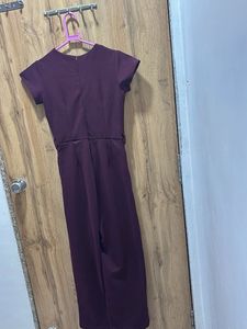 Stylish Burgundy Jumpsuit