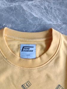 Men's Yellow Graphic Sweatshirt