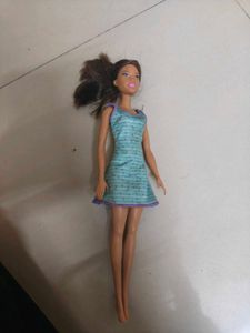Doll with Striped Dress