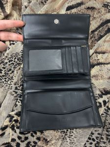 Vintage Christian Dior Black Leather Wallet