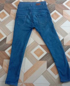 High Waisted Blue Denim Jeans