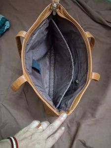 Chic Two-Tone Tote Bag
