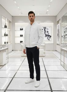Prada White Bomber Jacket