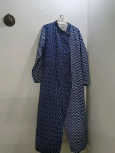 Elegant Blue Printed Long Kurta