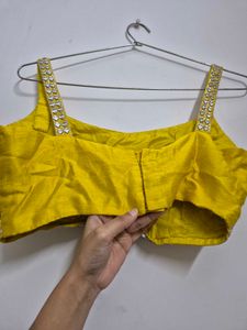 Embellished Yellow Blouse