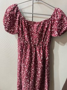 Floral Off-Shoulder Maxi Dress