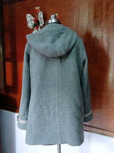 Elegant Grey Wool Coat
