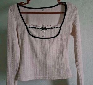 Chic Women's Textured Pink Top