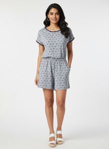 Cute Bird Print Romper