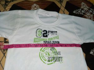 Graphic Print White T-Shirt
