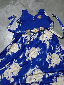 Cute Blue Floral Dress