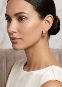 Gold Plated Tone Geometric Hoop Earrings