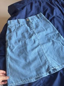 Light Wash Denim Skirt