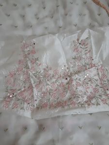 Gorgeous White Frill Saree