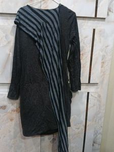 Asymmetrical Striped Tunic Top