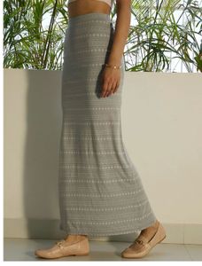 Grey Maxi Skirt