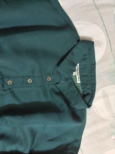 stylish Dark green casual shirt -Roadster