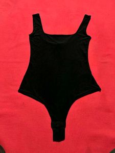 PrettyLittleThing Black Bodysuit – Size XS