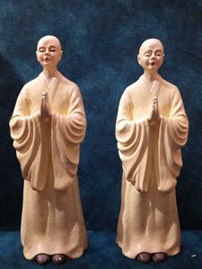 Monk Statues Set of 2