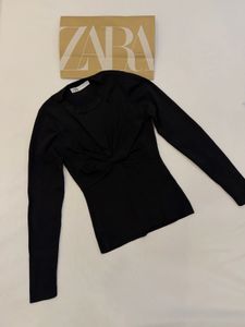 Zara Black Long Sleeve Tee