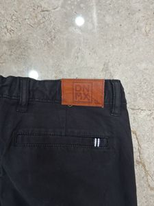 DNMX Slim Fit black Chinos for boys