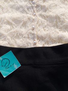 Free Delivery Elegent Korean  Top &amp; Skirt Set🫂?