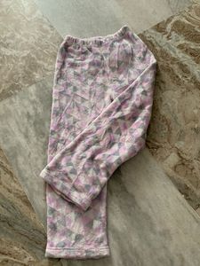 Cozy Geometric Pattern Pajama Pants