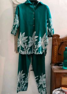 Women Green Co-ord Set XXL