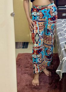 Boho Patchwork Palazzo Pants