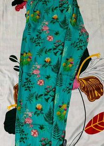 Vibrant Floral Print Kurta Set