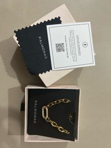 PALMONAS Gold Chain Necklace with Rhinestone
