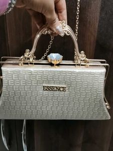 Elegant Clutch with Chain Strap