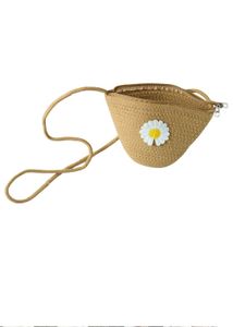 Cute Daisy Straw Crossbody Bag