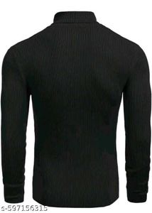 Classic Black Turtleneck Long Sleeve Tee