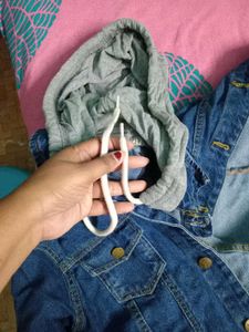 Hooded Denim Jacket