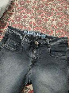 Men's Stylish Grey Washed Jeans