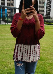 ombre short top/kurthi
