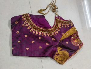 Royal Peacock Maggam Blouse