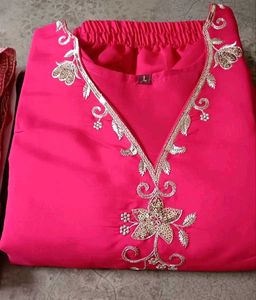 Festive Pink Kurta Set